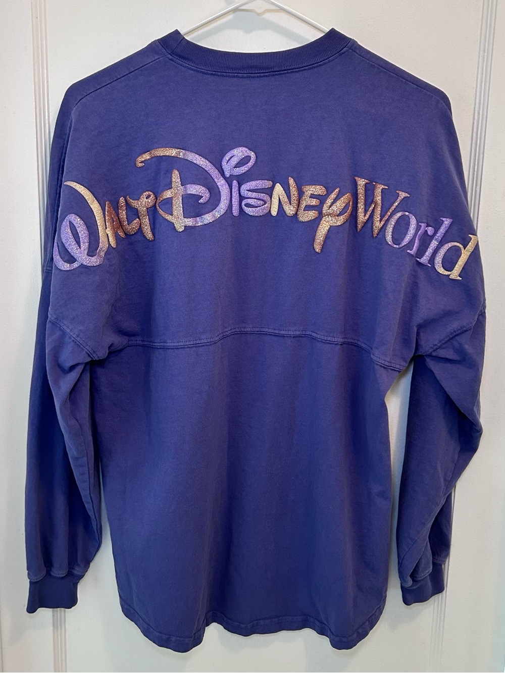 Disney Walt Disney World 50 Spirit Jersey Purple Crewneck Long Sleeve Womens XS